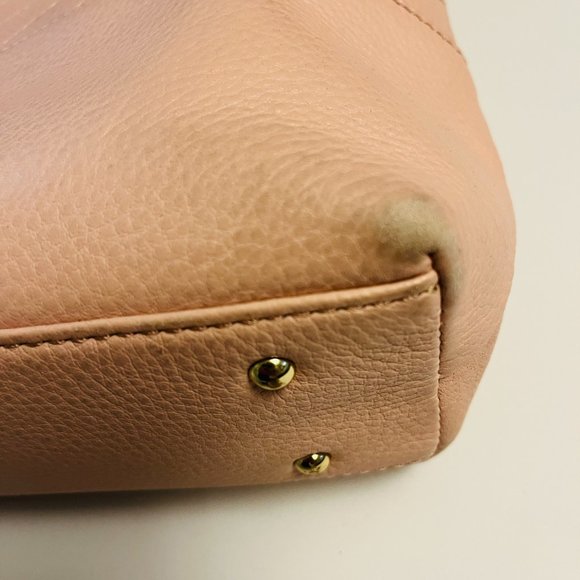 Karl Lagerfeld Paris Pink Quilted Leather Large Shoulder Tote - Picture 12 of 13